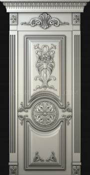 نموذج ثلاثي الأبعاد لآلة CNC أبواب منحوتة 